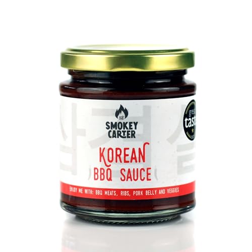 Korean Barbecue Sauce | The Smokey Carter | Great Taste Award Winner | Umami-rich condiment/marinade with gochujang, sesame, soy, miso and roasted garlic.