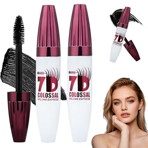 Mascara Volume 7D Waterproof, Effetto Infoltente Naturale A Lunga Tenuta,