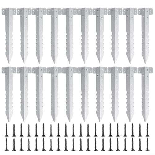 Supports robust en métal pour traverses de chemin de fer polyvalentes, emballage de 10 ou 20 pièces, supports de jardin pour plates-bandes surélevées, pots...