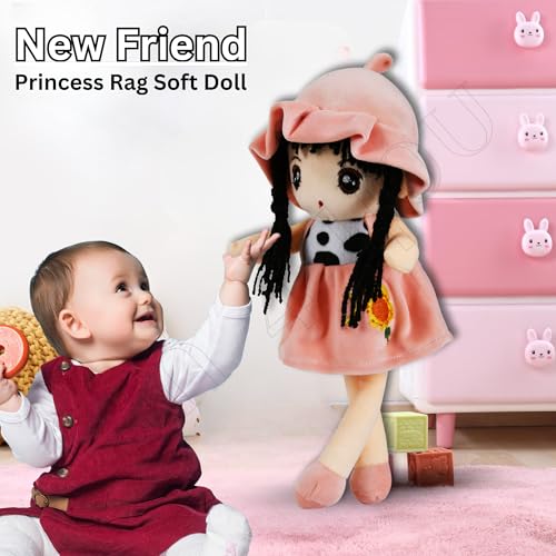 Image of Fun4you Candy Anushka Doll Princess (35 cm) Multicolour Stuffed Soft Doll for Girls | Adorable Plush Toy | Perfect Cuddly Companion for Kids | Ideal Gift for Birthdays and Special Occasions (Pink)