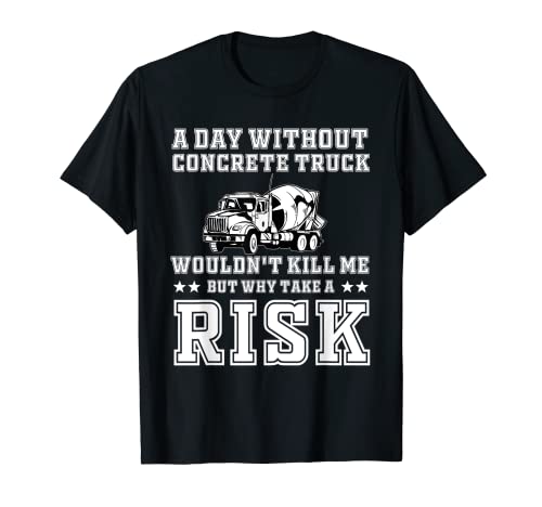 Sitio de construcción de ropa de conductor de camiones de hormigón divertido Camiseta