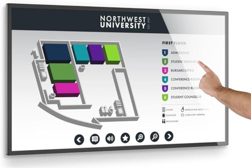 Image of Displays2go 55 inch Wall Mounted Touchscreen Display