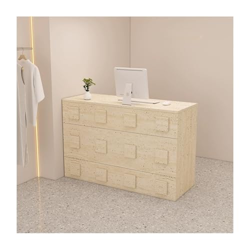 Escritorio de recepción con mostrador, recepción moderna para oficina, venta al por menor, vestíbulo y salón de belleza