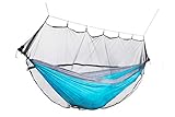 Camping Hammock Mosquito Bug Net: Lightweight Breathable Mesh Netting - Insect Repellent Tent with Strong Paracord Straps and Compression Stuff Sack