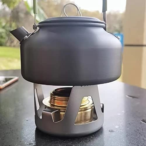 Ca Mode Alcohol Burner Portable Copper Stove Camping Stove Brass Oven Aluminum Alloy Mini Ultralight With Sealed Cap Extinguish Lid For Picnic Bbq - Grey #TOP3