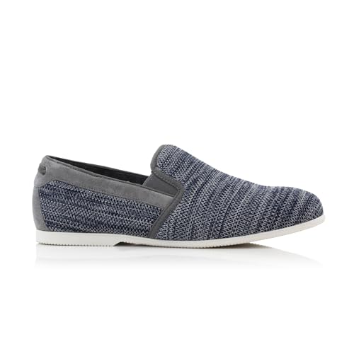 Image of Ferro Aldo Men's Slip-On Loafers | Woven Espadrille & Classic Styles | Casual & Formal Dress Shoes