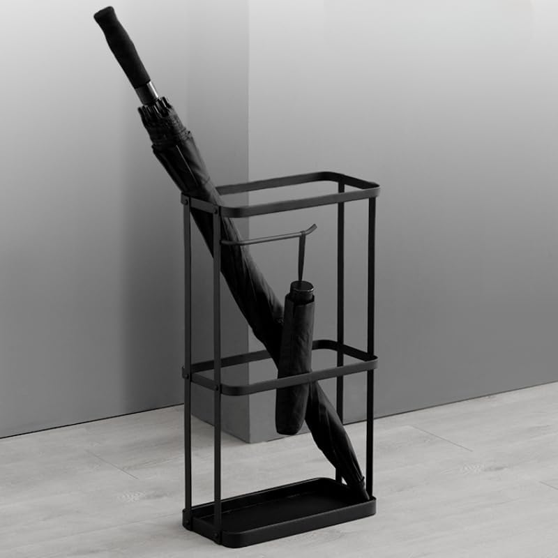 Umbrella Holder Entryway Simple Umbrella Stand Double Layer Iron Cane Holder Hotel Hall Parasol Umbrella Stand Rack