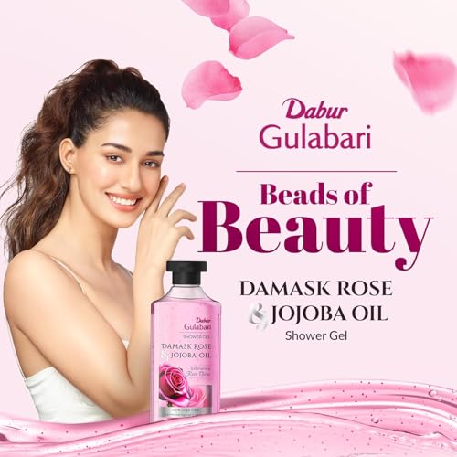 Image of Dabur Gulabari Rose & Jojoba Shower Gel, 250 ml with Gulabari Body Lotion, 400 ml