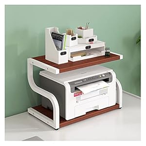 Printer Desktop Stand Desktop Copy Rack Printer Stand Double Storage Rack File Planken Boekenplank Planken Thuiskantoor Opslag Keuken Diversen Opslag Mobiele printerstandaard (Color : A, Size : S)