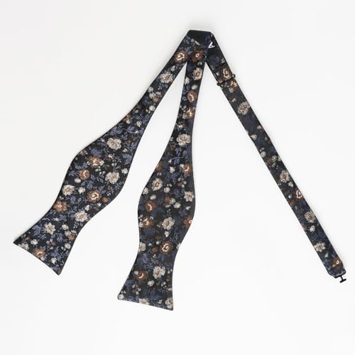 Image of Alizeal Mens 2pcs Floral Pattern Bow Tie Set
