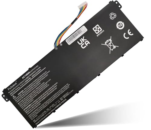 FlyZythrol 15,2 V 55 Wh AC14B3K AC14B8K AP14B8K Batería portátil compatible con Acer Aspire E3 112M R3 R3 131T R5 571T R5 571TG V3 371 V3 372 ES1 111 serie