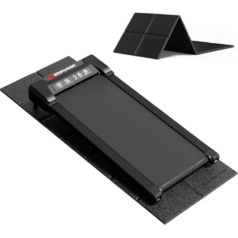 Stepwaver Foldable Treadmill Walking Pad Mat for Carpet Floor, 68"x24", Exercise Equipment Mats for Home Gym Workout, 1/4" Thick, Noise Shock Absorption, Floor Protector for Indoor Activity Cover
