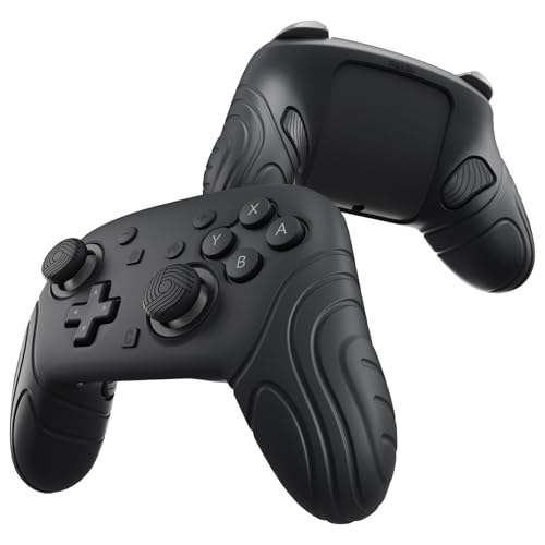 PlayVital Coque pour Switch 2 Pro Manette avec Cover Boutons Arrière & Capuchon Joystick & Autocollants,Housse Protection Silicone Étui pour Switch 2 Pro...