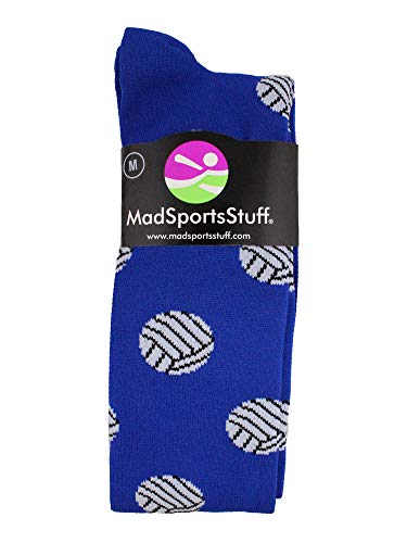 Image of Volleyball Socks with Volleyball Print Over the Calf