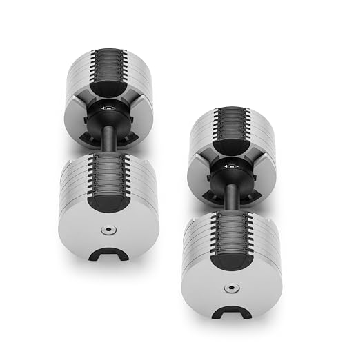 Image of NUOBELL Adjustable Dumbbell Set, 5-50 LB or 5-80 LB, Easy Twist 2024-25 Model, All-In-One Weights Set (Pair) for Home, Original Manufacturer
