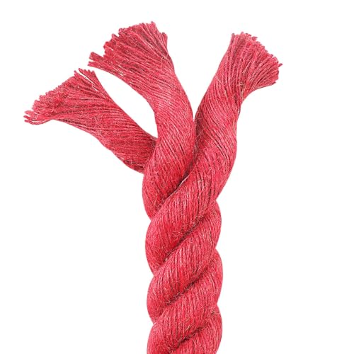 Cuerda de yute rojo 100% Tossa de alta densidad para nudos 4