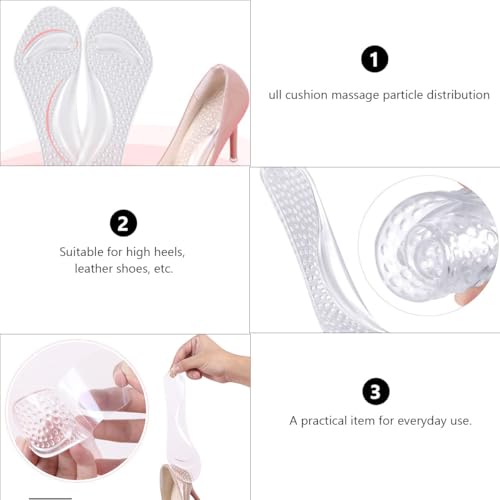Plantillas de gel para tacones altos, 2 pares, soporte y masaje miniatura 7