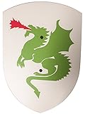 ritterschild kinder Aus stabilem Pappelholz mit genietetem Handgriff aus Kunstleder - Übersteht jeden Kampf!