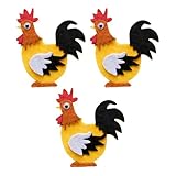 【Matériau】Ces ornements en forme de coq sont confectionnés en feutre de qualité supérieure, offrant un toucher délicieusement doux et agréable, ce qui les rend à la fois esthétiques et confortables à manipuler.