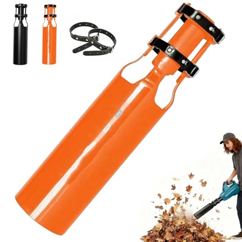Image of Leaf Blower Air Booster for Cyclone 2X, Leaf Blower Venturi Attachment Extension 2nd Gen Airflow Amplifier, Doubling up Amount Air of Your Leaf Blowers (Orange)