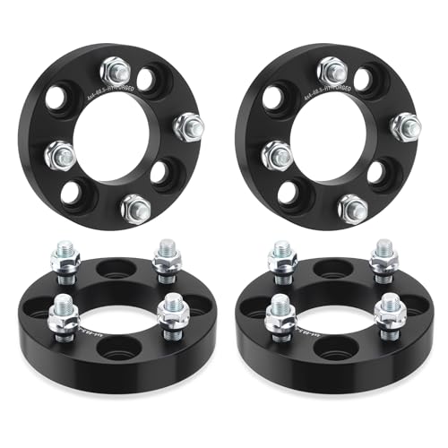 metlead 1 Golf Cart Wheel Spacers 4x4 (4x101.6mm) Compatible with Yamaha G1 G2 G3 G5 G8 G9 G11 G14 G16 G19 G20 G21 G22 G29 Drive Forged 6061-T6 Aluminum M12x1.25 Studs 68.5mm Center Bore 4 PCS