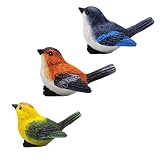 3 Pcs Miniature Bird Decorative Figurines,Fairy Garden Accessories for Micro Landscape,Mini Garden R