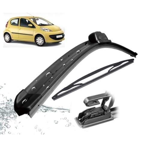 Jeu D'essuie-glaces Avant Et Arrière Pour Peugeot 108 - 650 Mm Gauche + 300 Mm Arrière, Compatible à Partir De 02/2014