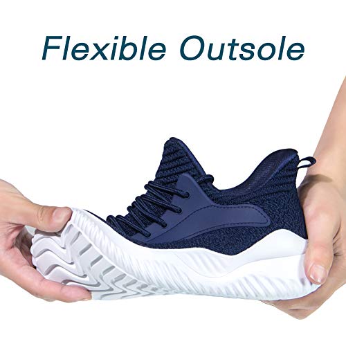 Akk Running Shoes For Men Sneakers - Lightweight Comfy Casual Memory Foam Workout Shoes For Walking Tennis Indoor Outdoor Blue Size 7 #TOP2