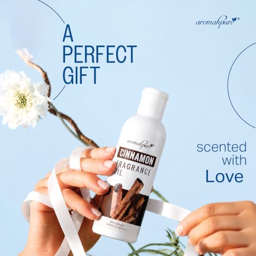 Image of Aromahpure Cinnamon Aroma Oil | 100ml Undiluted & Natural | Long-Lasting Scent for Aromatherapy, Candle & Soap Making, Diffusers, Room Freshener, Humidifier, Bathroom Revitalizer & Home Essentials