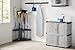 Rubbermaid Plastic Garage Corner Tool Tower Rack, Easy to Assemble, Organizes up to 30 Long-Handled Tools/Rakes/ Brooms/Shovles for Home/House/Outdoor/Sheds