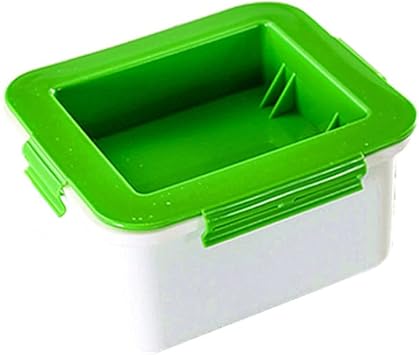 NIWWIN Tofu Press Mold, Tofu Press Maker Kit Tofu Box Tofu Strainer Homemade Soybean Curd DIY Plastic Tofu Cheese Press Built-in Drainage for Home Kitchen Cooking Tool Green