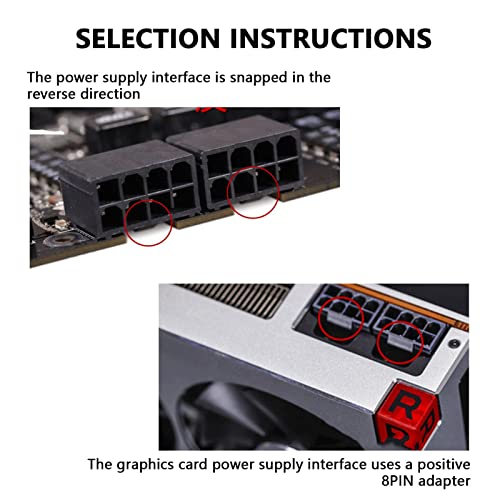 Adaptador Angulado de 180 Graus - Adaptador de energia Gpu angular | Adaptador de alimentação de con