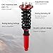 BHB Adjustable Coilovers Compatible with Honda Accord 2003-2007 Coil Spring Absorber Struts Suspension Lowering Kit Red
