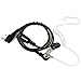 Retevis Earpiece for Walkie Talkie with Mic, Acoustic Tube, Long Wire, for RT22 RT68 RT21 H-777 RT27 RT86 RB45, Compatible with pxton Kenwood Two Way Radio, Two Way Radio Headset(1 Pack)