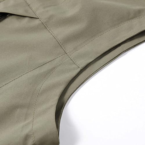 Men's Softshell Vest Outerwear Zip Up Sleeveless Quick Dry Fishing Vests Outdoor Casual Multi Pocket Jacket for Hiking Golf