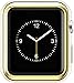 Leotop Compatible with Apple Watch Case 44mm 40mm, Soft Flexible TPU Plated Protector Bumper Shiny Cover Lightweight Thin Guard Shockproof Frame Compatible for iWatch Series 6 5 4 SE (Gold, 40mm)