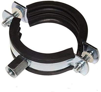 5 Stück Schraubrohrschellen Rohrschelle Stahl verzinkt (83-91 mm / 3")
