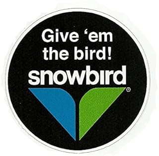 Snowbird Utah Decal – UT Sticker – Utah Souvenir – Travel Sticker 3 Inch Travel Gift Give 'em The Bird Snowbird Logo Ski and Summer Resort
