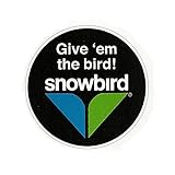 Snowbird Utah Decal – UT Sticker – Utah Souvenir – Travel Sticker 3 Inch Travel Gift Give 'em The Bird Snowbird Logo Ski and Summer Resort