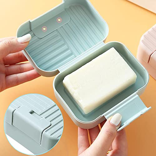 Travel Soap Case Box,2Pcs Soap Box,Soap Dish with Lid,Portable Shower Soap Box,Sealed soap dish with lid,Perfect for Bathroom Travel - Image 4