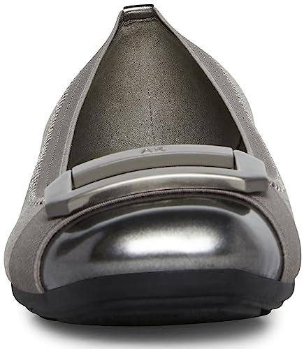 Image of Anne Klein Uplift Flats for Women - Textile Upper and Lining - Stretch Collar - 90 Flexibility - Square Cap Toe