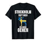 Stockholm Schweden T-Shirt Souvenir Stadt Geschenk T-Shirt