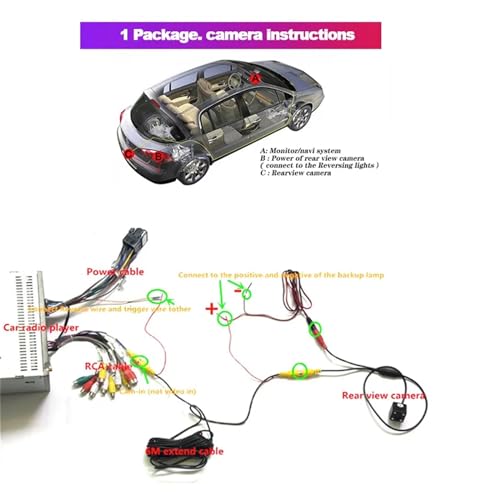 Caméra de recul de vision nocturne CCD Full HD pour Dodge Trazo - 5