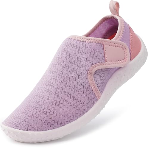 Image of WHITIN Kids Shore Explorer Water Shoes | Boys /Girl Barefoot Aqua Socks Z1K2 | Easy to Put on & Take off, Beach Exploration, Sand Walking, Breathable & Quick-drying, Pool Anti-Slip Grip, Toe Protection