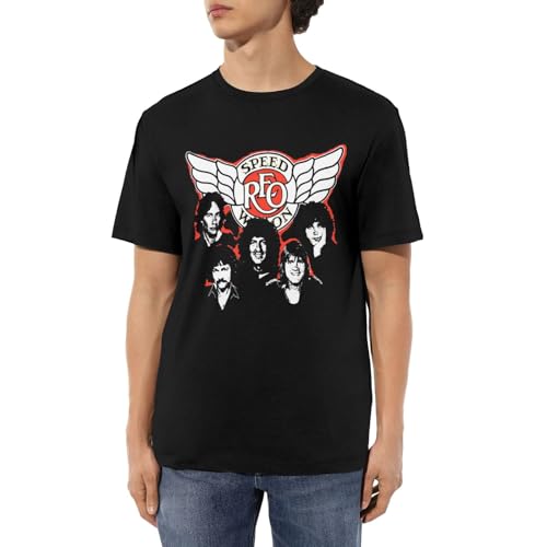 Mens T Shirt Y2k Printed Short Sleeve Crew Neck REO YMP15 Speedwagon Graphic Vintage Classic Basic Summer for Man Clothes Comfort Tee Tops
