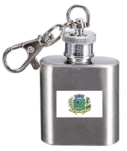 Flasque porte-clés Santo Antonio Do Rio Abaixo en acier gravé