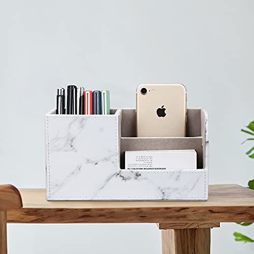 KINGFOM Portapenne Organizer da scrivania in Pelle...