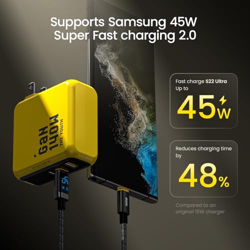 Aohi AOC-C017 Youth 140W Gan+ Usb C Charger 100W Laptop Fast Charger Pd3.1 Pps 3-Port Usb C Wall Charger Power Adapter For Macbook Pro 16'', Dell Xps, Iphone 15 Pro, Ipad Pro, Tablet thumb #3