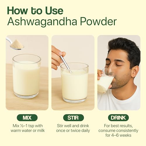 Image of Ashwagandha Powder (500g) - A-Grade Pure Root Powder for Energy, Stress Relief & Immunity Boost | 100% Natural, Non-GMO, Vegan & Preservative-Free