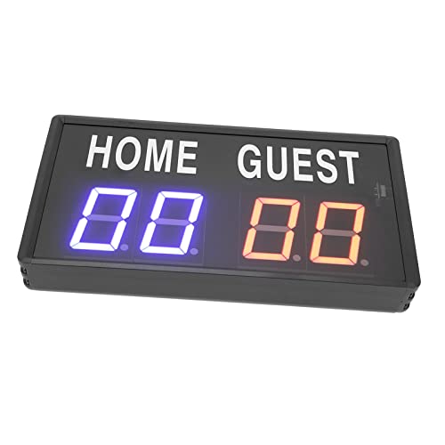 KIMISS Marcador De Baloncesto Anzeigetafel Tabellone Segnapunti Elettronico Digitale Aluminoy Telecomando 100‑240 V Tabellone Segnapunti Digitale da Tavolo per Basket Pallavolo (Spina